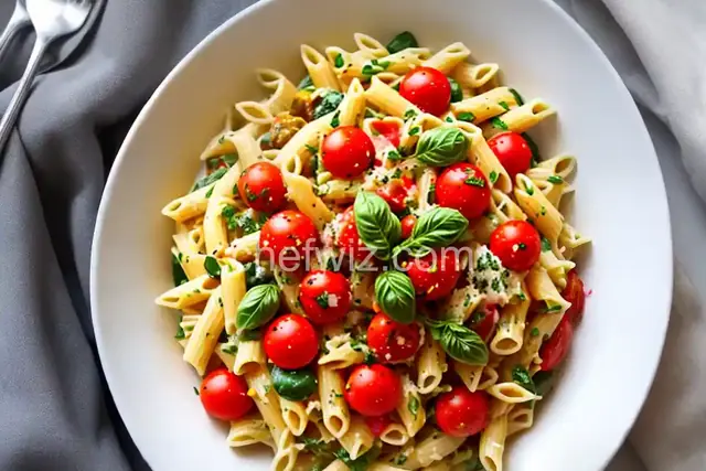 Creamy Cherry Tomato & Summer Squash Pasta