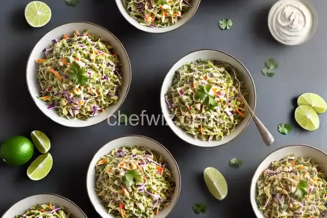 Creamy Cilantro-Lime Slaw