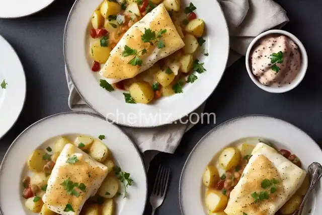 Creamy Cod and Potato Gratin