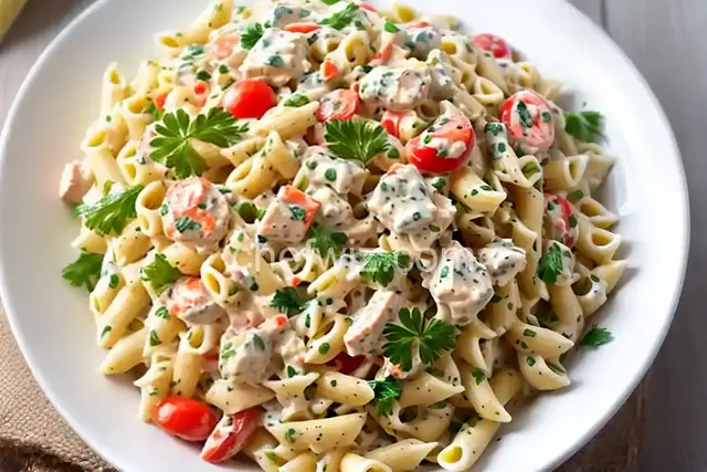 Creamy Crab and Pasta Salad