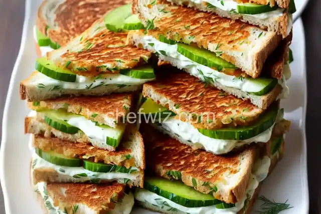 Creamy Dill Cucumber Toasties