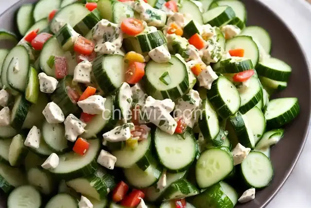 Creamy Garden Cucumber Salad