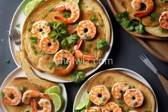 Creamy Garlic Shrimp Toast