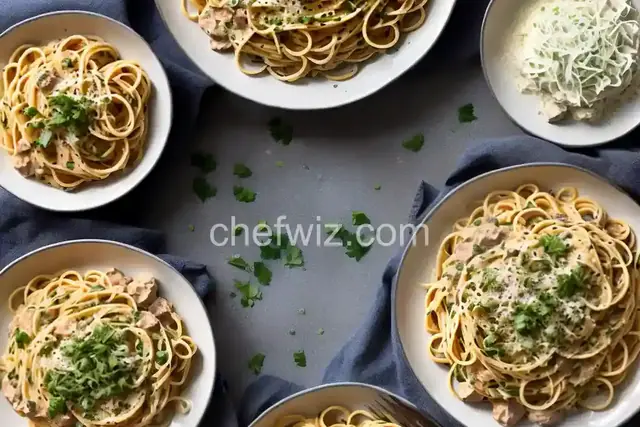 Creamy Garlic and Onion Spaghetti