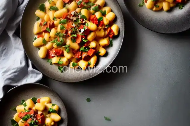 Creamy Gnocchi with Chorizo and Peppers