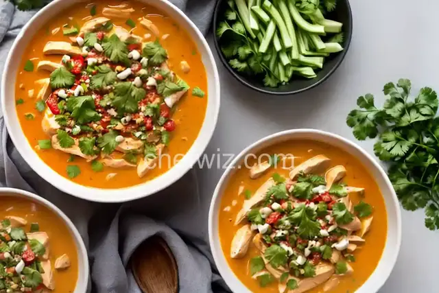 Creamy Gochujang White Chicken Chili