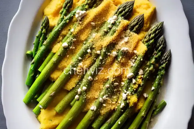 Creamy Green Asparagus Polenta 