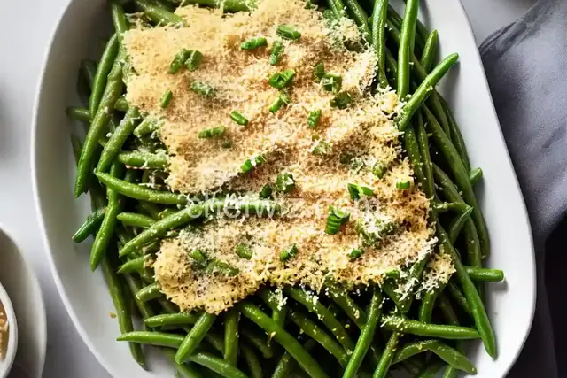Creamy Green Beans Parmesan