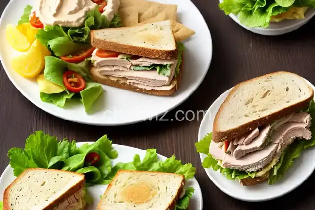 Creamy Hummus and Smoked Turkey Sandwich