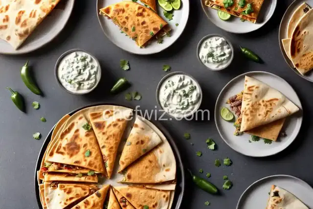 Creamy Jalapeno and Pulled Pork Quesadilla