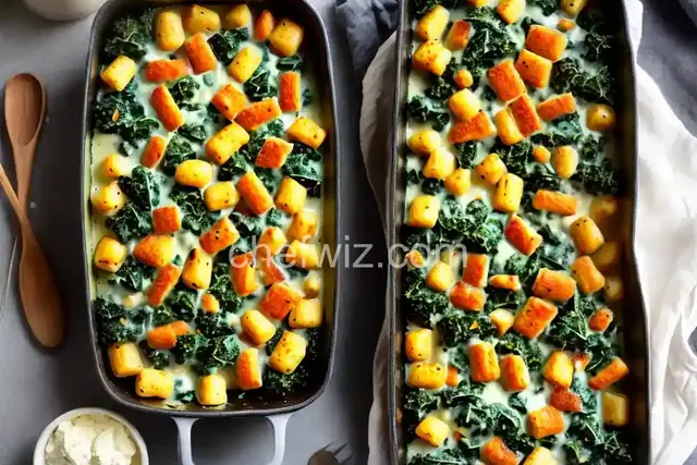 Creamy Kale & Gnocchi Bake