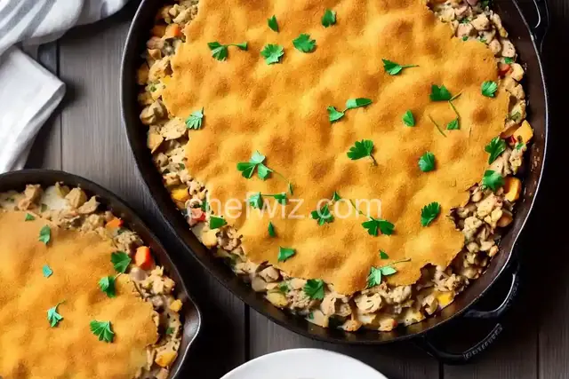 Creamy Leftover Turkey and Stuffing Casserole