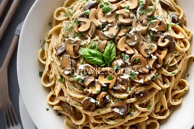 Creamy Lemon-Mushroom Pasta