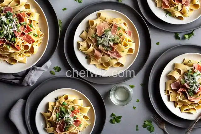 Creamy Lemon Pappardelle With Crispy Prosciutto