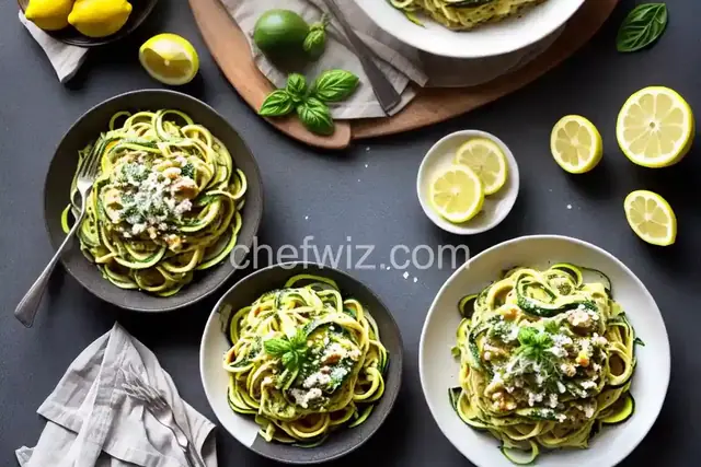 Creamy Lemon Zucchini Pasta
