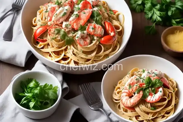 Creamy Lobster Linguine