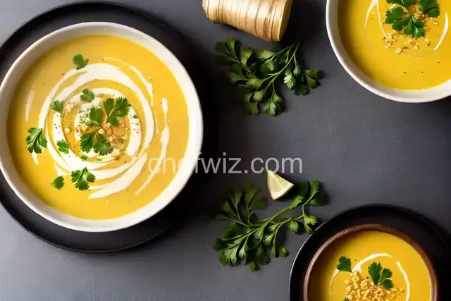 Creamy Parsnip With Ginger Soup