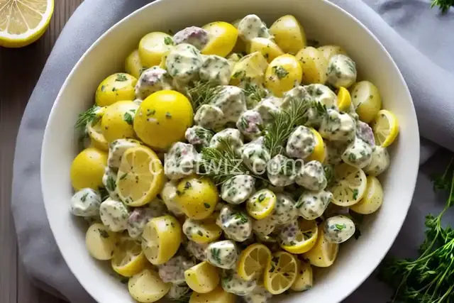 Creamy Potato Salad With Lemon and Fresh Herbs