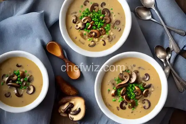 Creamy Roasted Mushroom Soup