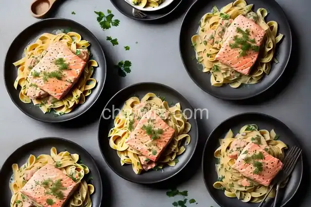 Creamy Salmon and Leek Pasta