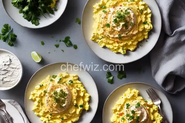 Creamy Scrambled Eggs with Caviar Recipe