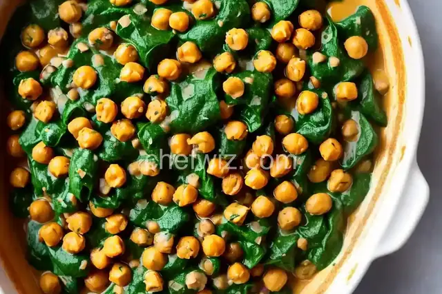 Creamy Spinach and Chickpeas