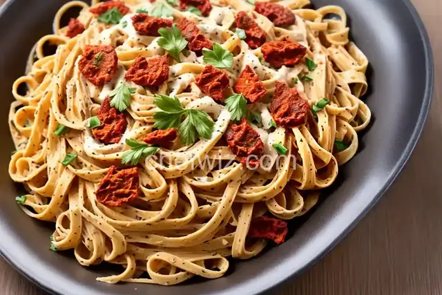 Creamy Sun-Dried Tomato Fettuccine