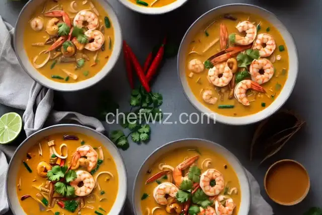 Creamy Tom Yam Kung (Thai Hot and Sour Soup with Shrimp) Recipe