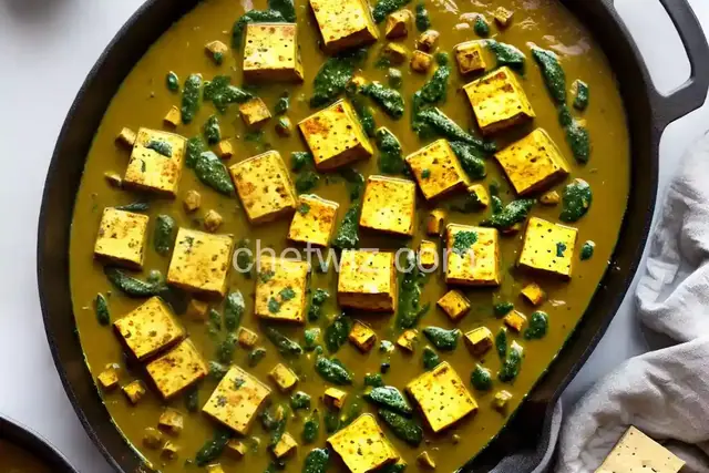 Creamy Vegan Saag Paneer (With Tofu) Recipe