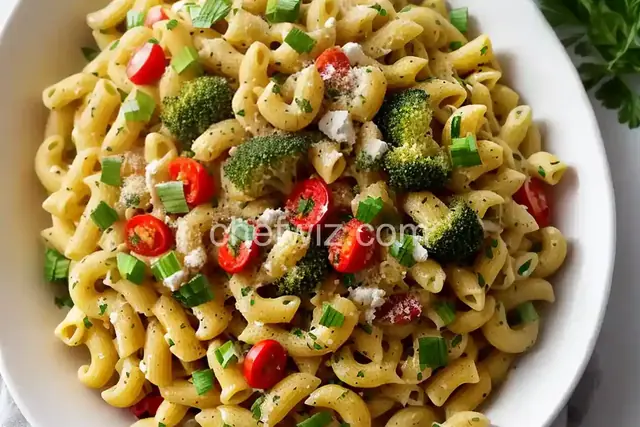 Creamy Veggie Cavatappi Pasta without Cream
