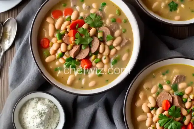 Creamy White Bean & Sausage Soup