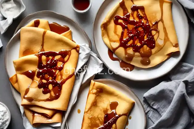 Crepes with Caramel Sauce Recipe