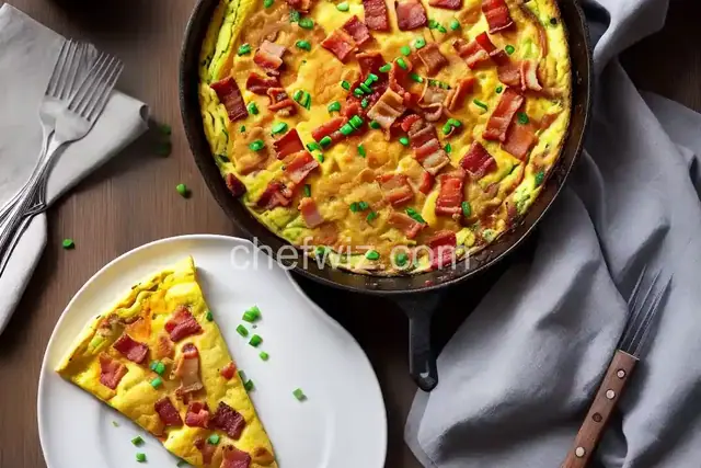 Crispy Bacon and Sweet Onion Omelet