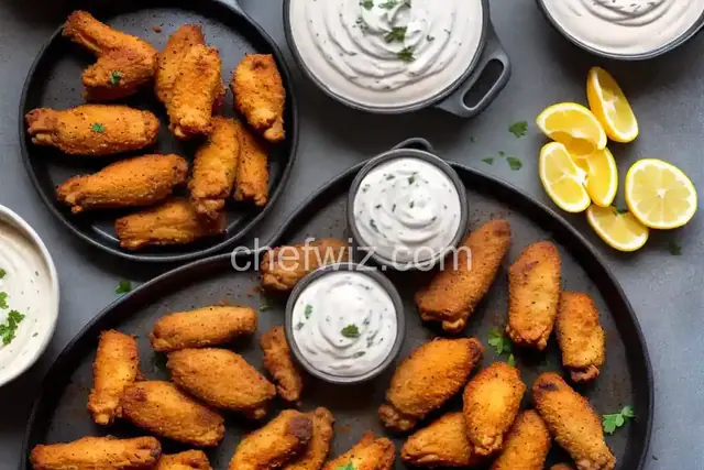Crispy Baked Moroccan Chicken Wings with Yogurt Dip