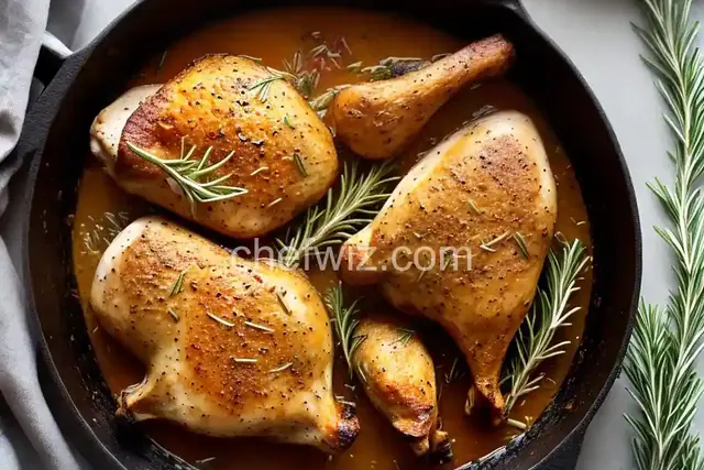 Crispy Baked Rosemary-Garlic Chicken Legs