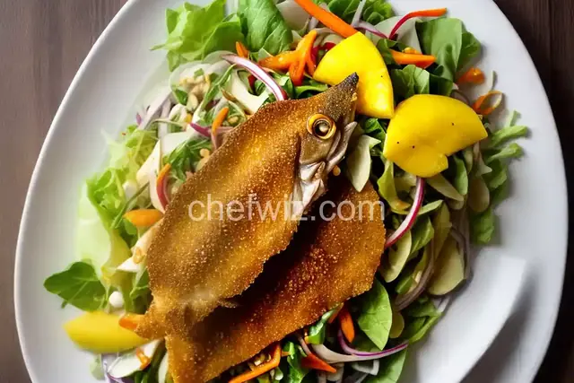 Crispy Catfish and Green Mango Salad (Yum Pla Dook Foo)