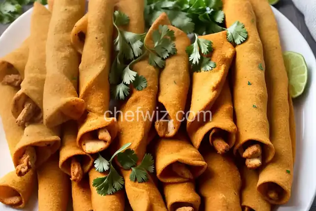 Crispy Chicken Taquitos
