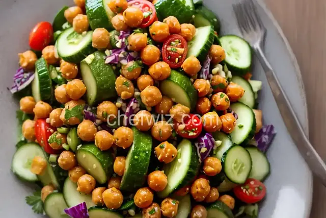 Crispy Chickpea and Cucumber Salad