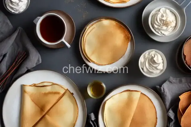 Crispy Crepes With Dark Maple Syrup