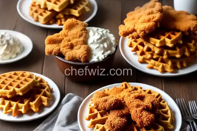 Crispy, Crunchy Chicken and Waffles