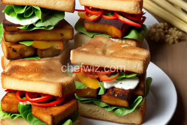 Crispy Fried Tofu Sandwich