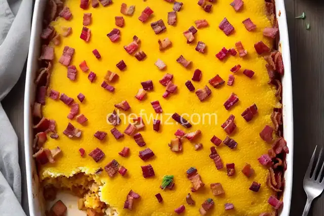 Crispy Mashed Potato Casserole With Bacon, Cheese, and Scallions Recipe