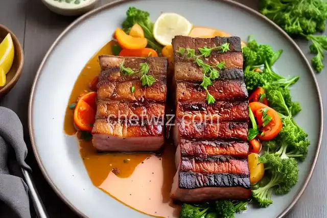 Crispy, Meltingly Soft Pork Belly Steak