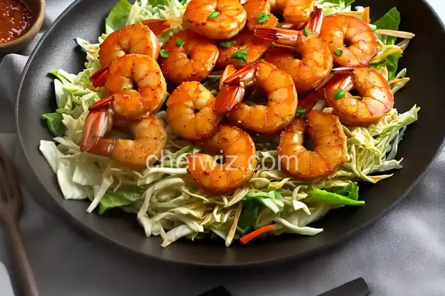 Crispy Pan-Fried Shrimp With Cabbage Slaw and Gochujang Mayo