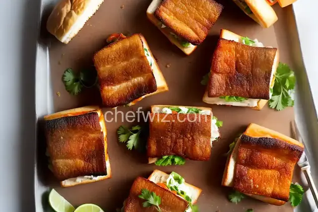 Crispy Pork Belly Sandwich