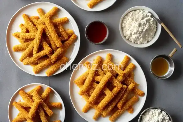 Crispy Sesame Feta Fingers with Honey