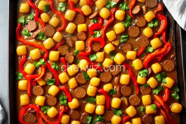 Crispy Sheet Pan Gnocchi with Sausage and Peppers