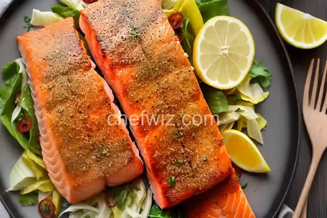 Crispy-Skin Salmon With Napa Cabbage