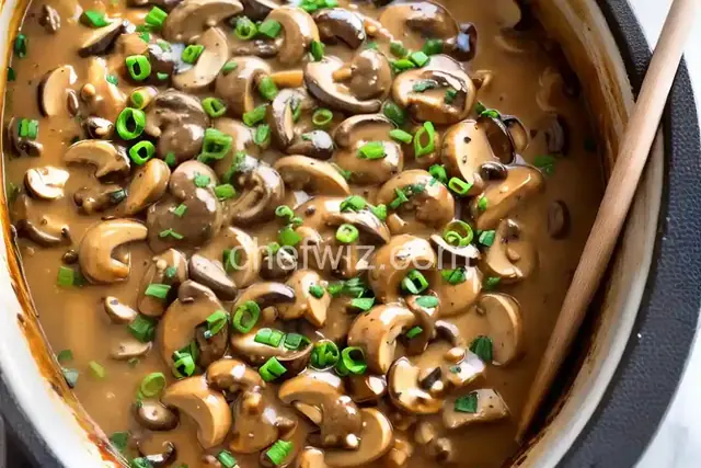 Crock Pot Cheesy Mushroom Chicken