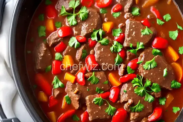 Crockpot Pepper Steak